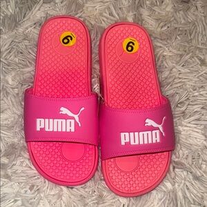 Puma Pink Slide Sandals